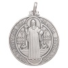 Medaille Heiliger Benedikt Silbermetall