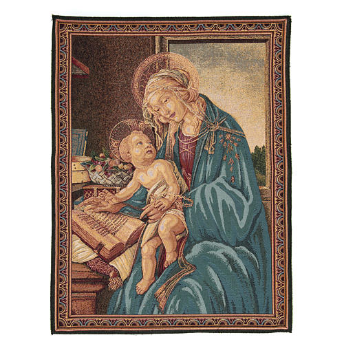 Wandteppich Madonna del Libro nach Sandro Botticelli 