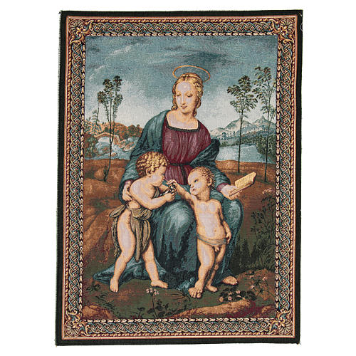 Wandteppich Madonna mit dem Stieglitz nach Raffaello Sanzio