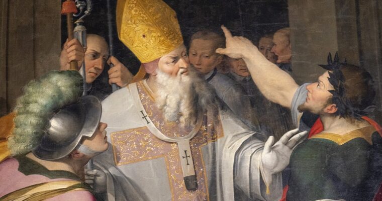 Der heilige Ambrosius, der Schutzpatron von Mailand