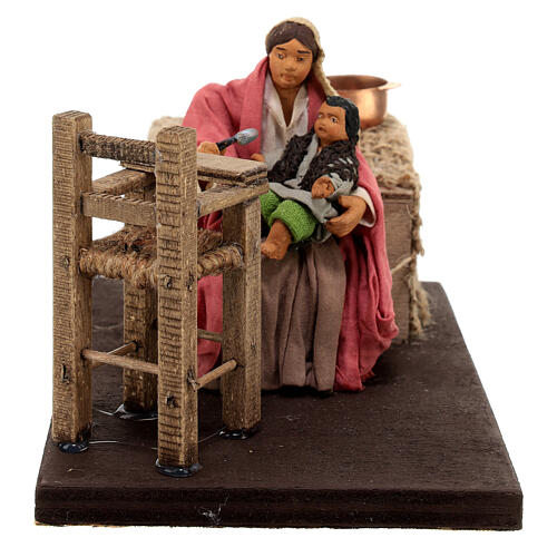 mutter-futtert-baby-neapolitanische-krippe-10-cm