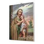 Bild auf Leinwand Heiliger Josef 25x20 cm