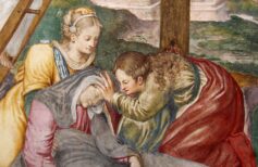 Fromme Frauen: die drei Marias, die unter dem Kreuz Jesu anwesend waren