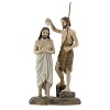 statue aus harz taufe jesu 13 cm