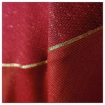 Kasel Experience in Rot aus Mischgeweben mit goldenen Linien – Atelier Sirio