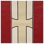 Kasel mit verziertem Stolon aus 100% Wolle mit Lurex, Atelier Sirio