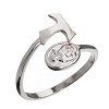 Ring San Francesco Tau aus rhodiniertem 925er Silber