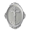 Medaillon für Bruderschaften Kruzifix Messing
