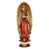 Statue Gottesmutter von Guadalupe bemalten Grödnertal Holz 
