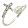 ring-silber-925-wunderbare-medaille-und-kreuz-mit-zirkonen